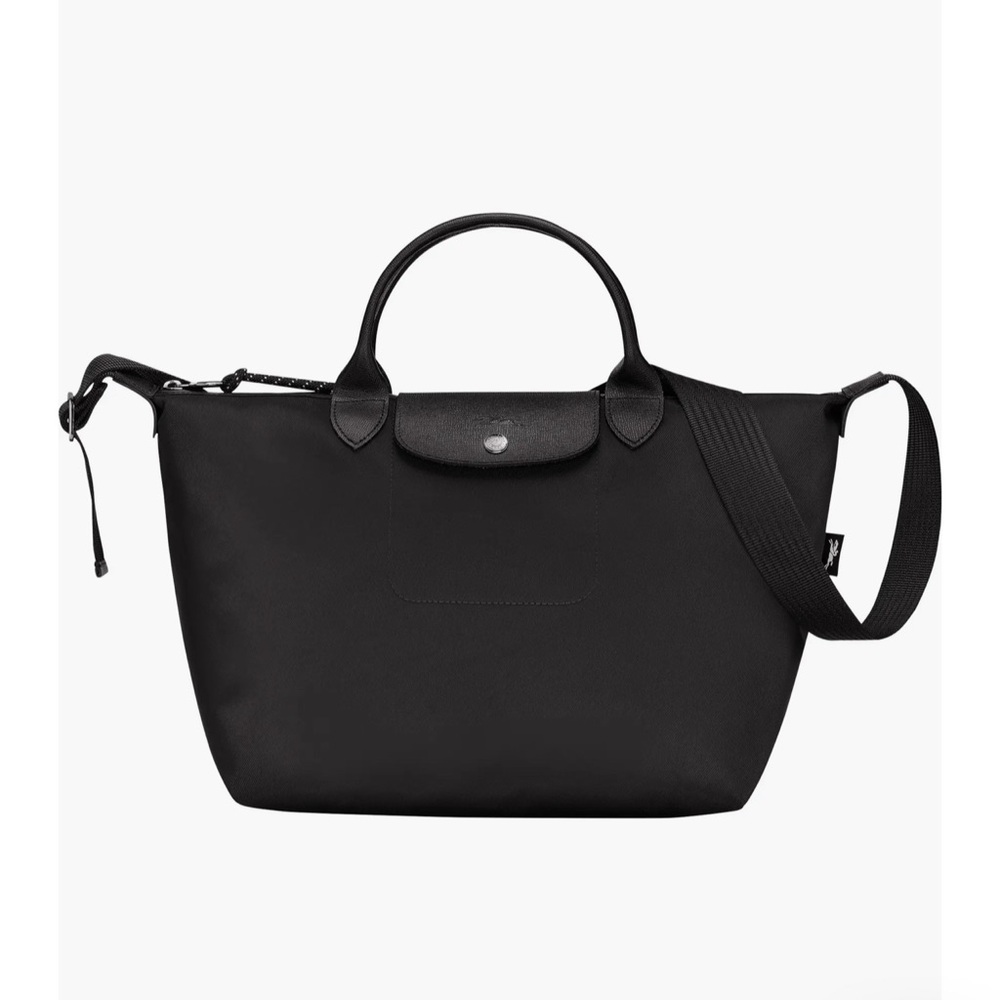 Longchamp Le Pliage Energy Recycled Nylon Crossbody Black Tote Bag